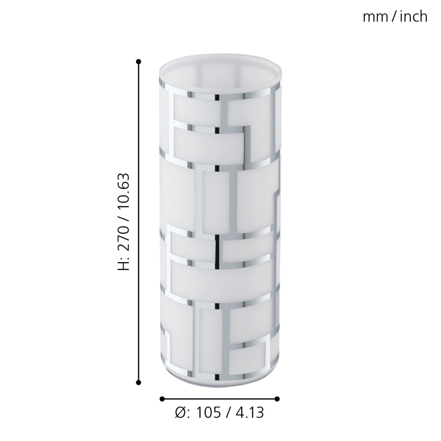 Eglo - Lampada da tavolo E27/60W/230V
