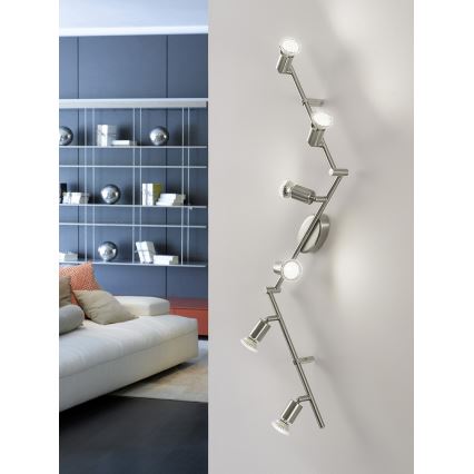 Eglo - Luce Spot a LED 6xGU10-LED/2,8W/230V