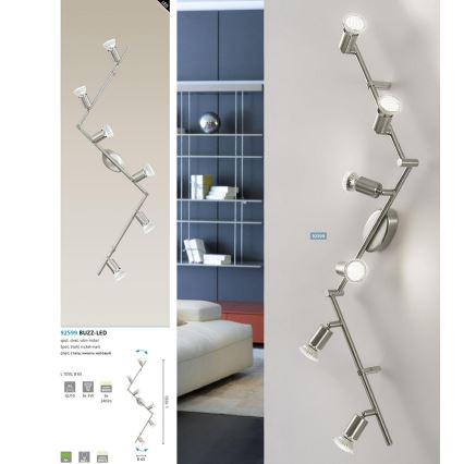 Eglo - Luce Spot a LED 6xGU10-LED/2,8W/230V