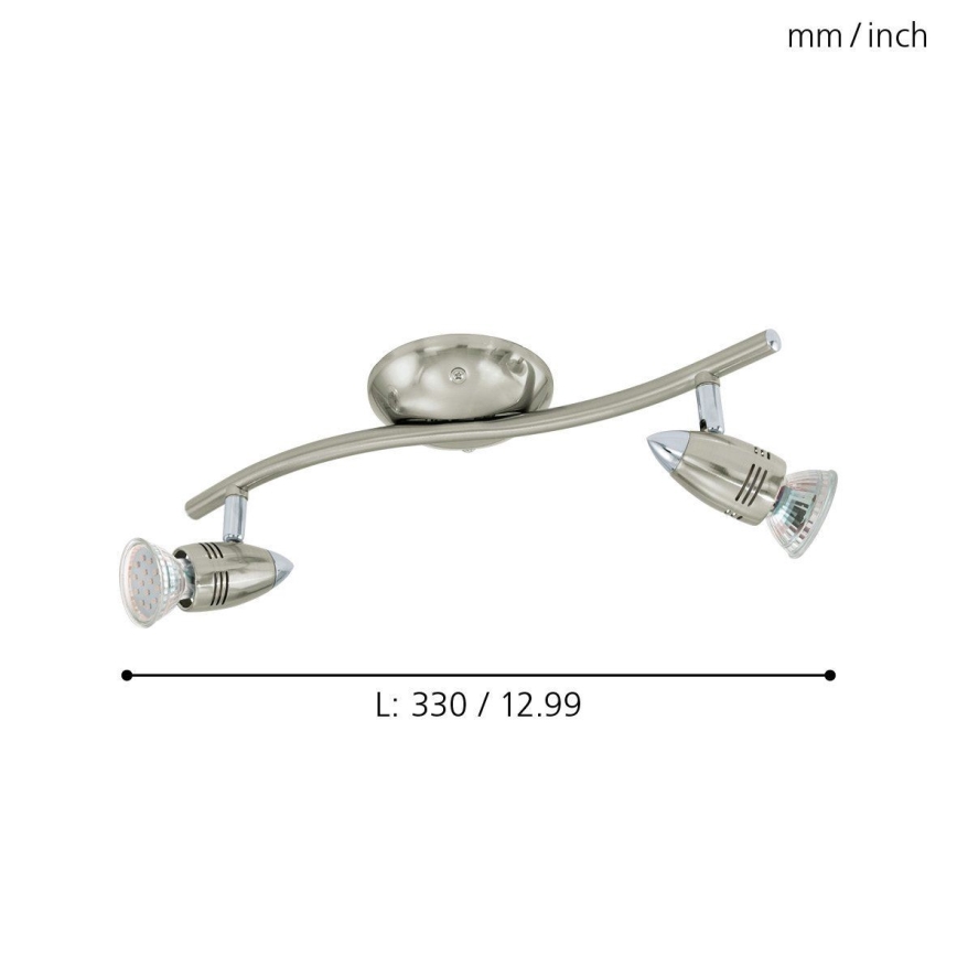 Eglo - Faretto LED 2xGU10-LED/3W/230V
