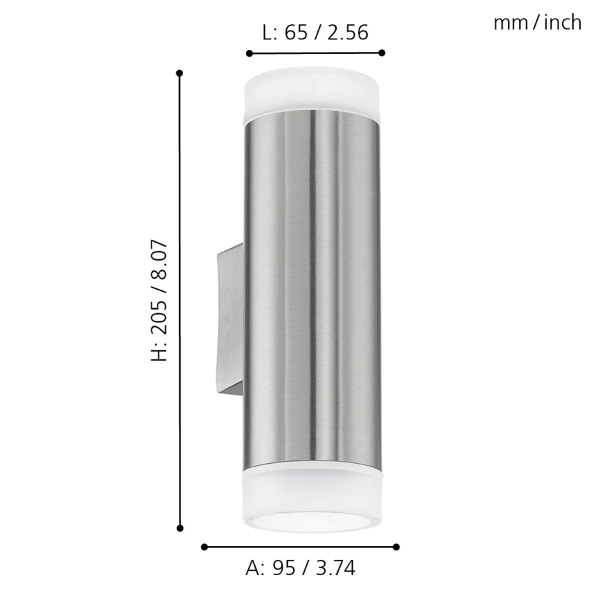 Eglo - Applique da esterno LED GU10/2,5W/230V