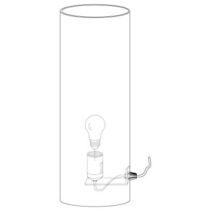 Eglo - Lampe de table 1xE27/60W/230V