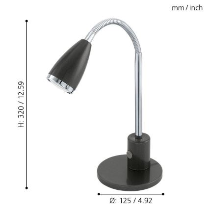 Eglo - Lampada LED da tavolo 1xGU10/3W/230V