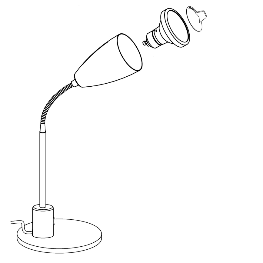 Eglo - LED-Tischleuchte 1xGU10/3W/230V
