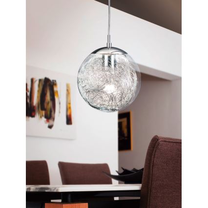 Eglo 93073 - Suspension sur câble LUBERIO 1xE27/60W/230V Ø 25 cm
