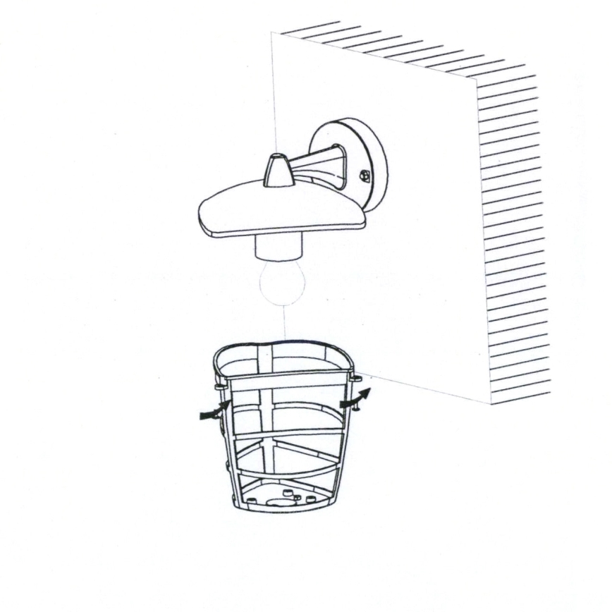 Eglo - Applique a LED da esterno 1xE27/8,5W/230V IP44