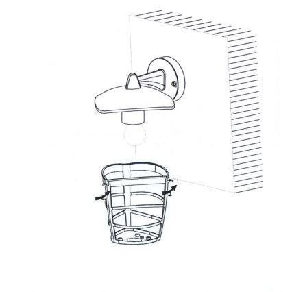 Eglo - Applique a LED da esterno 1xE27/8,5W/230V
