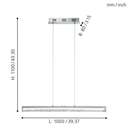 Eglo - Lampada LED dimmerabile LED/32W/230V