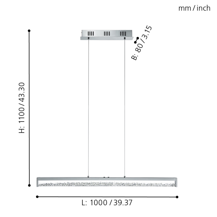 Eglo - Lampada LED dimmerabile LED/32W/230V