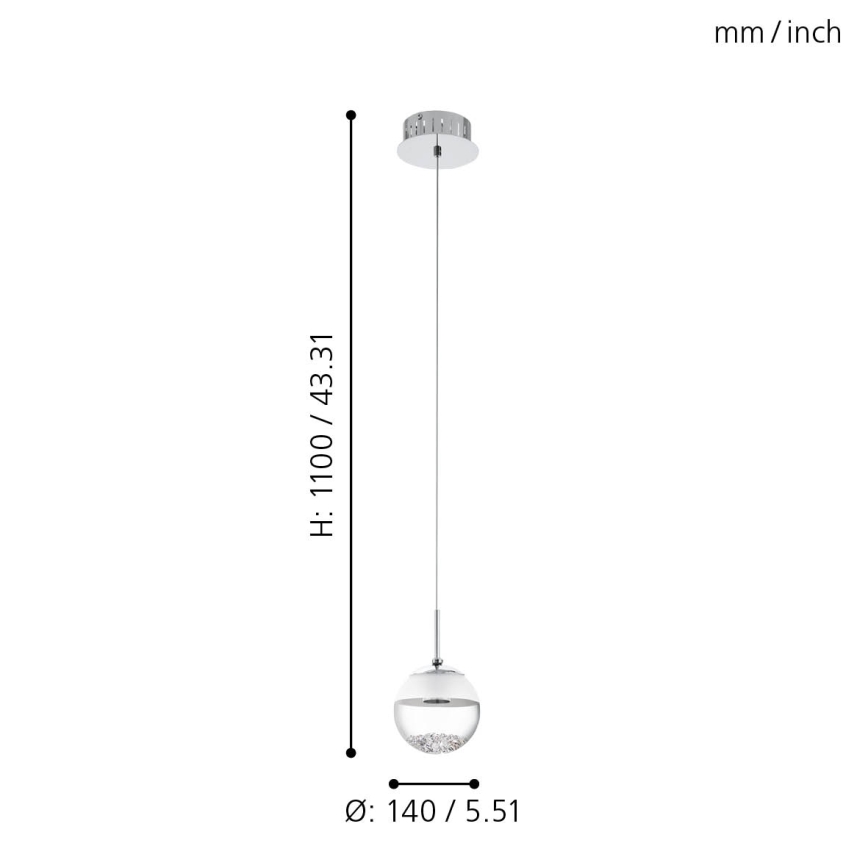 Eglo - Suspension 1xLED/5W/230V