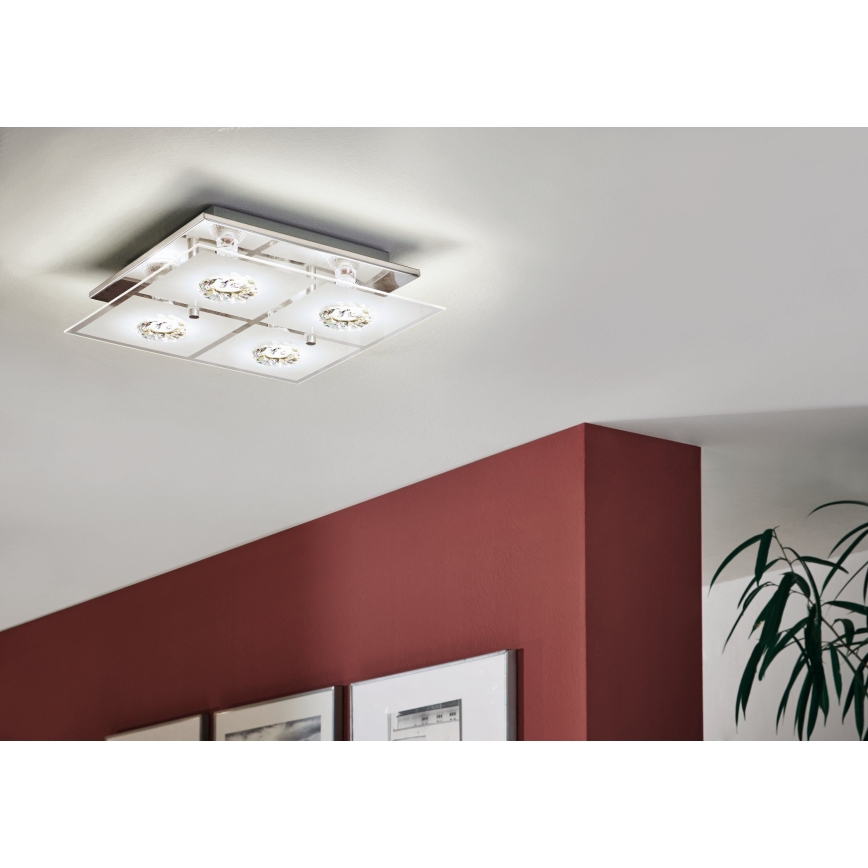 Eglo 93783 - Plafonnier LED RONCATO 4xGU10/3W/230V