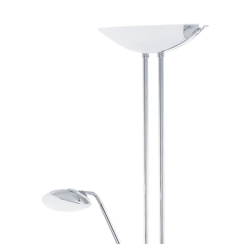 Eglo - Dimmbare LED-Stehleuchte LED/20W + LED/2,5W glänzendes Chrom