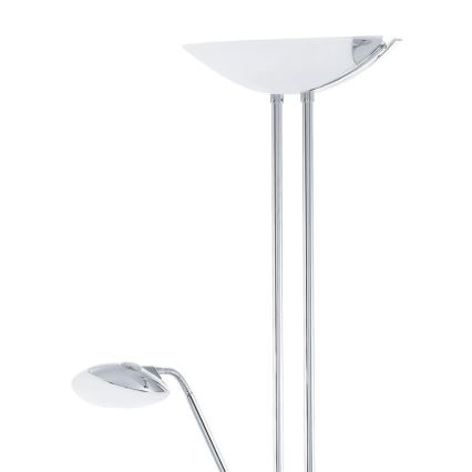 Eglo - Lampadaire à intensité variable LED/20W + LED/2,5W chrome brillant
