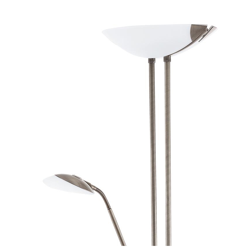 Eglo - Dimmbare LED-Stehleuchte LED/20W + LED/2,5W bronzen