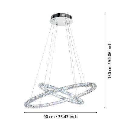 Eglo - LED-Kronleuchter LED/56,1W/230V