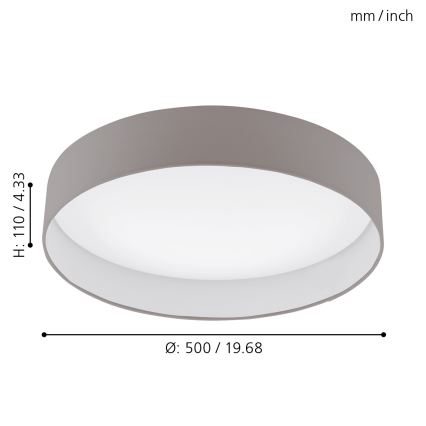 Eglo - plafonnier LED/24W/230V