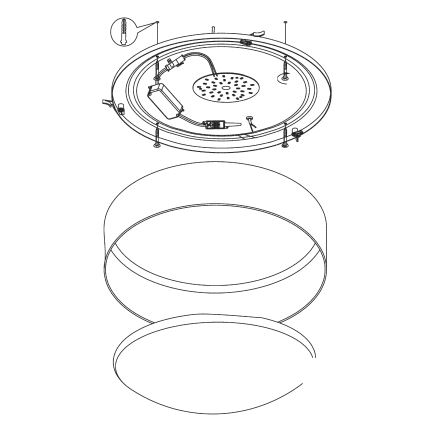 Eglo - plafonnier LED/24W/230V