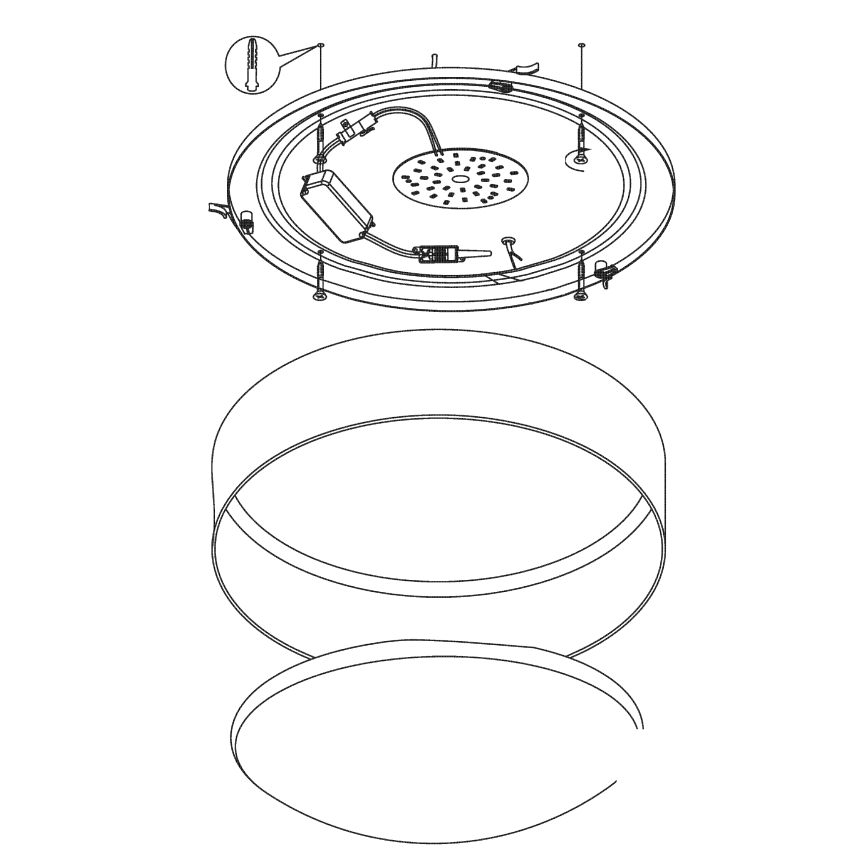 Eglo - plafonnier LED/24W/230V
