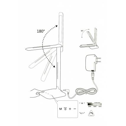 Eglo 93966 -  Lampada da tavolo CAUPO LED/2.9W/230V