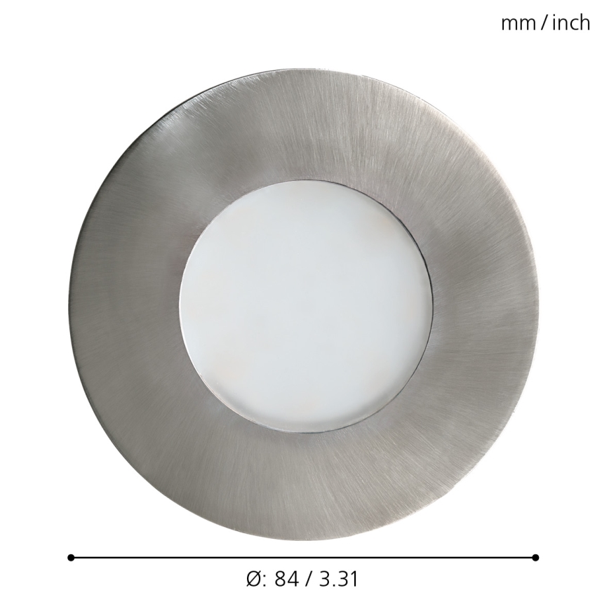 Eglo 94092 - Plafonnier LED encastré pour salle de bains MARGO 1xGU10/5W/230V IP65