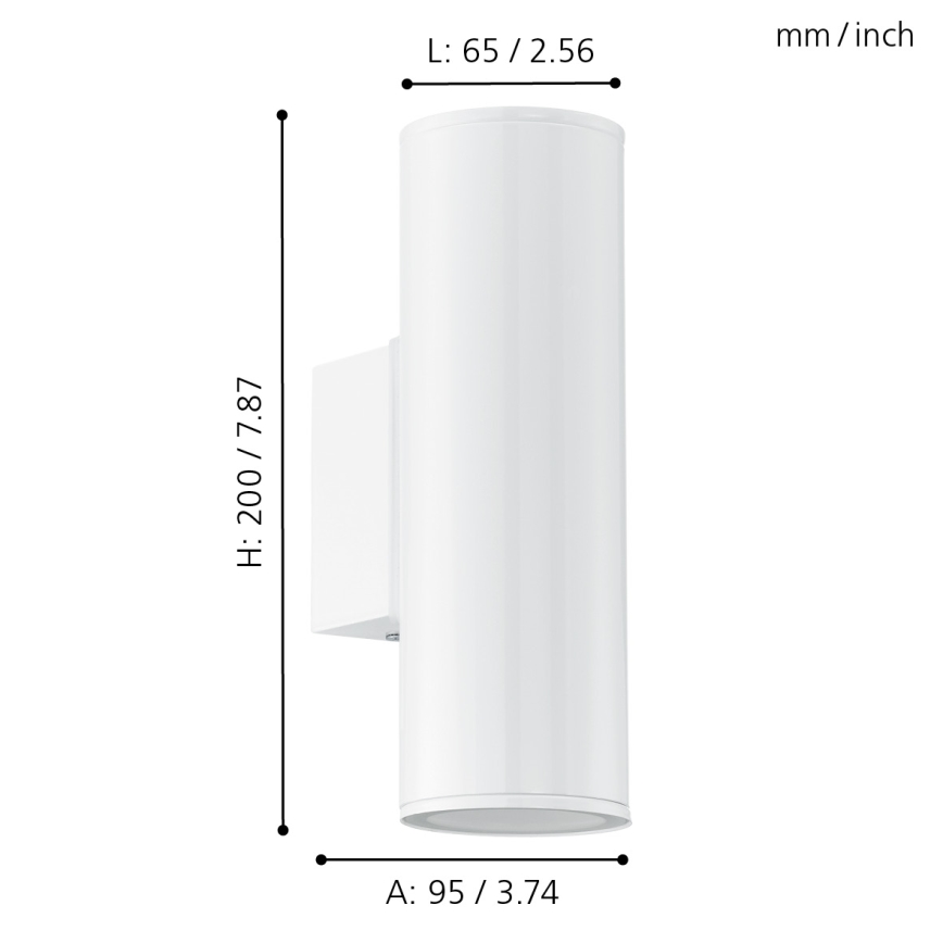 Eglo - Illuminazione LED da esterno 2xGU10/3W/230V