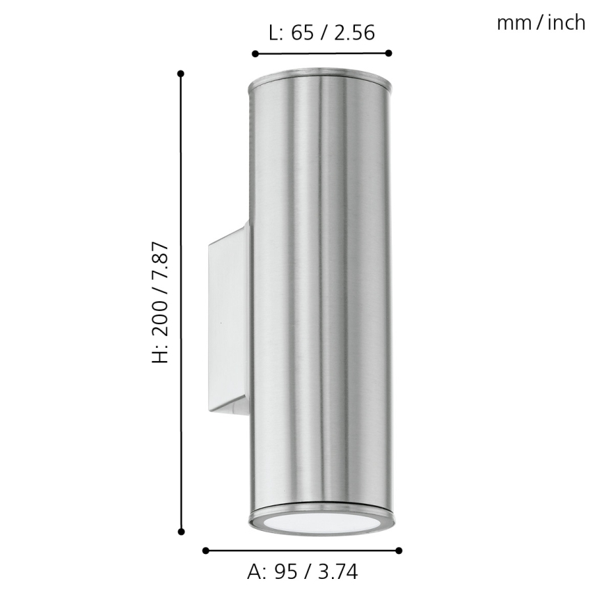 Eglo - Illuminazione LED da esterno 2xGU10/3W/230V