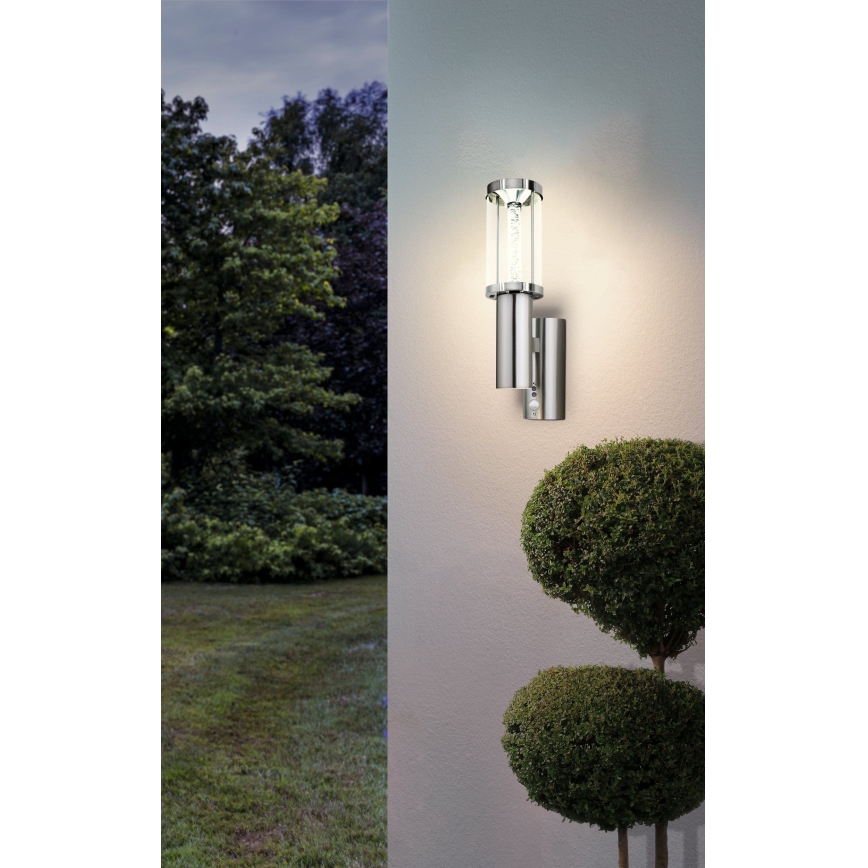 Eglo - Illuminazione esterna LED con sensore di movimento 1xGU10/3W + LED/3,7W IP44