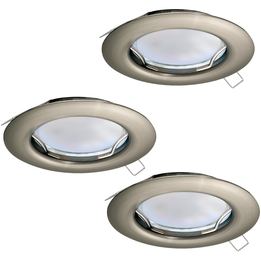 Eglo - Set di 3 faretti LED da incasso PENETO 1xGU10-LED/3W/230V