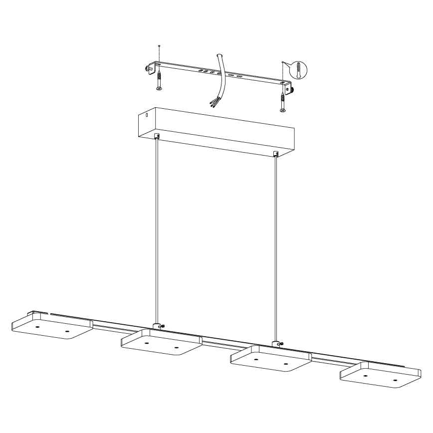 Eglo - Suspension 4xLED/4,5W/230V