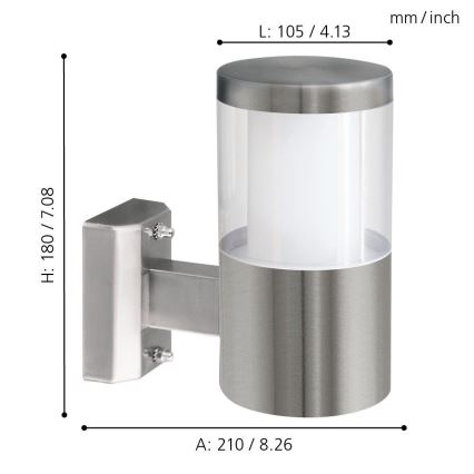 Eglo - LED-Außenleuchte LED/3,7W/230V IP44