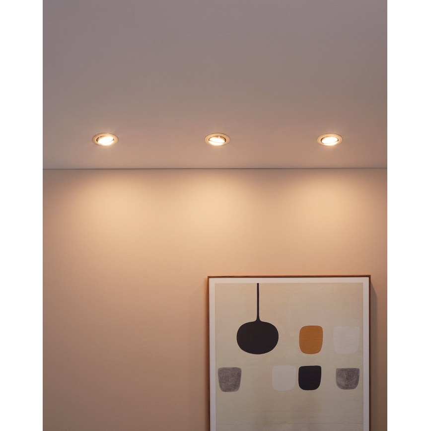 Eglo - 3er-Set LED-Einbauleuchten PENETO 1xGU10-LED/5W/230V