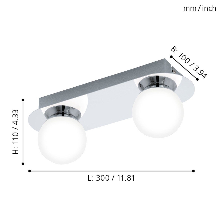 Eglo - Lampada LED da bagno 2xLED/3,3W/230V