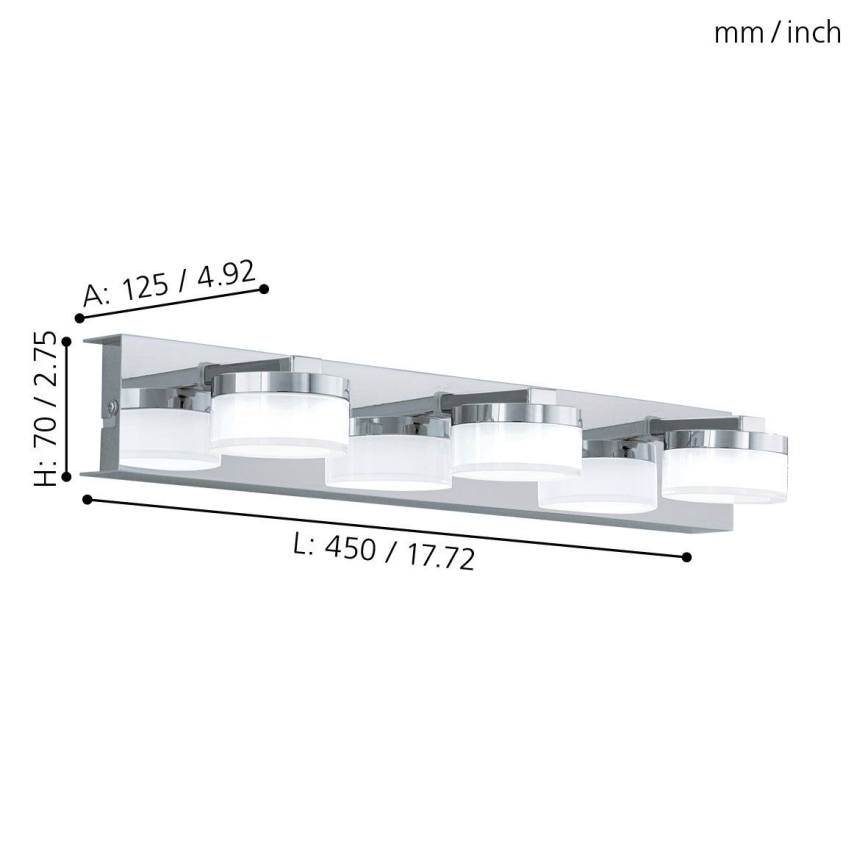 Eglo - Applique a LED da bagno 3xLED/4,5W/230V IP44