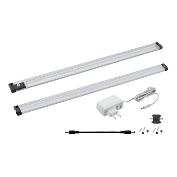Eglo 94692 - Ensemble de 2 éclairages LED pour armoire avec capteur VENDRES 2xLED/5,5W/230V 4000K