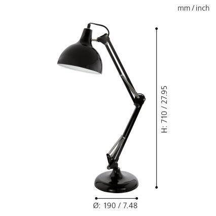 Eglo - Lampada da tavolo 1xE27/40W/230V