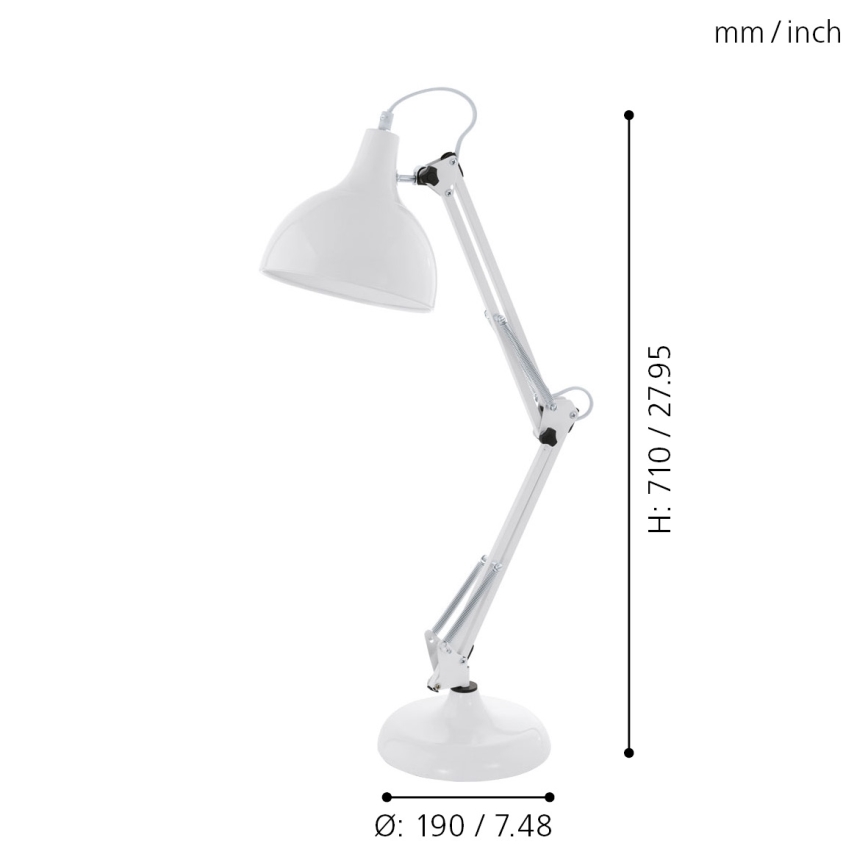 Eglo - Lampada da tavolo 1xE27/40W/230V