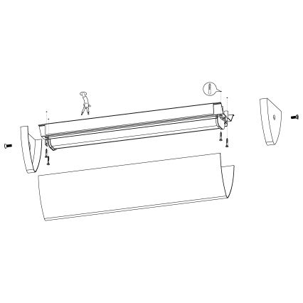 Eglo - LED Badezimmerleuchte LED/16W/230V IP44