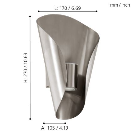 Eglo 94779 - Luminaire extérieur BOSARO 2xLED/2,5W/230V IP44