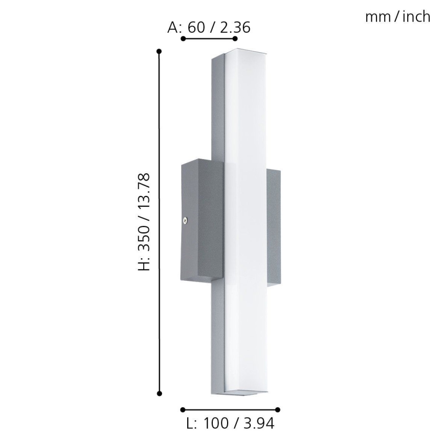 Eglo - Luminaire extérieur 1xLED/8W/230V IP44