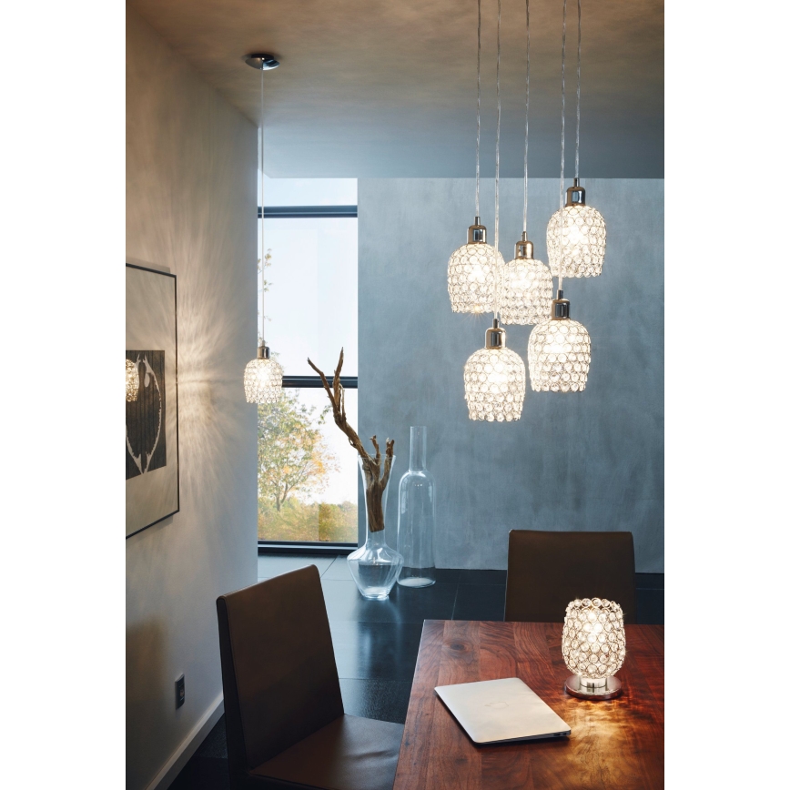 Eglo 94898 - Hängeleuchte mit Kabelaufhängung BONARES 1 5xE27/60W/230V