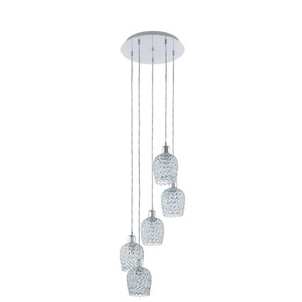 Eglo - Lampadario a sospensione con filo 5xE27/60W/230V