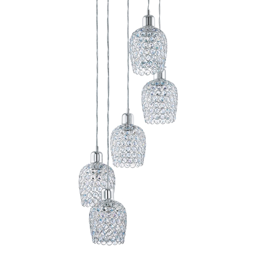 Eglo - Lampadario a sospensione con filo 5xE27/60W/230V