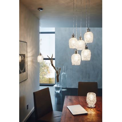 Eglo 94898 - Lampadario sospeso a cavo BONARES 1 5xE27/60W/230V