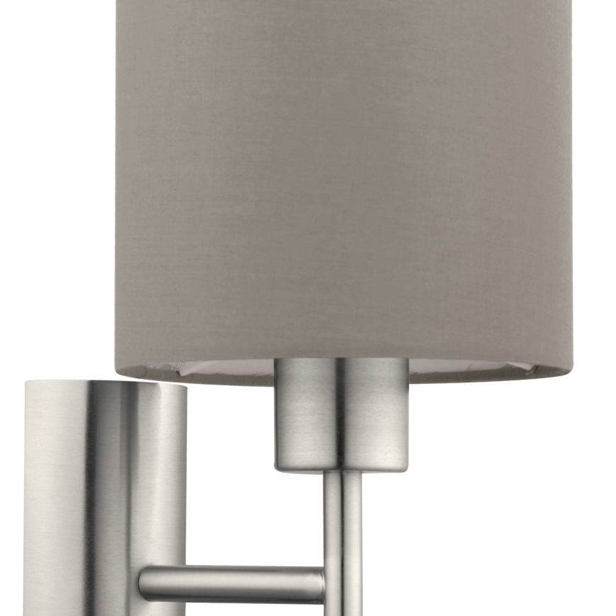 Eglo - Applique murale 1xE27/60W/230V taupe