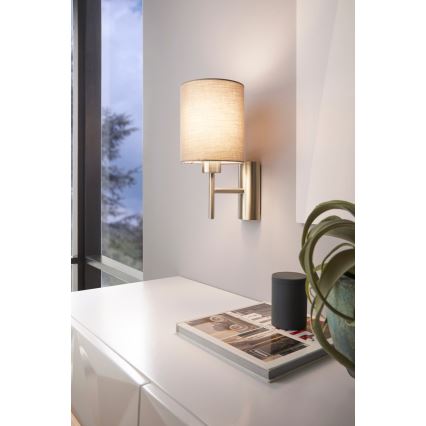 Eglo - Applique 1xE27/60W/230V taupe