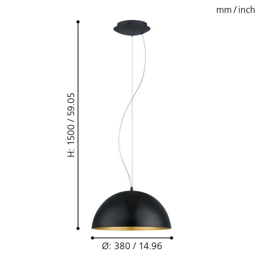 Eglo - Lampadario 1xE27/60W/230V
