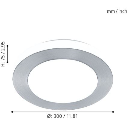 Eglo - Luminaire salle de bain 1xLED/11W/230V IP44