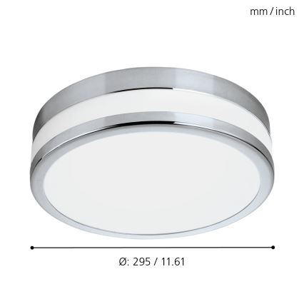 Eglo - luminaire LED pour salle de bains LED/24W/230V IP44