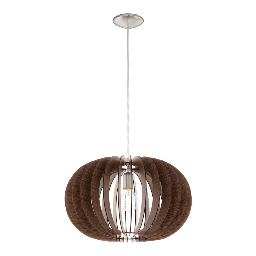 Eglo 95025 - Lampadario a sospensione con filo STELLATO 1xE27/60W/230V marrone