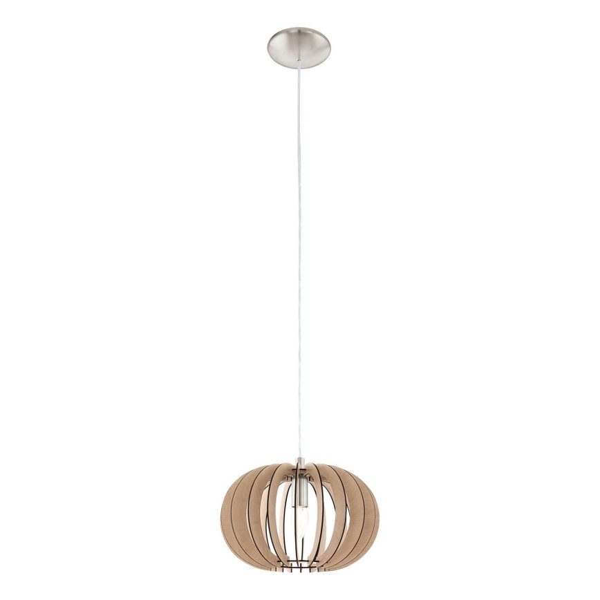 Eglo 95038 - Suspension sur câble STELLATO 1xE27/60W/230V Ø 30 cm beige